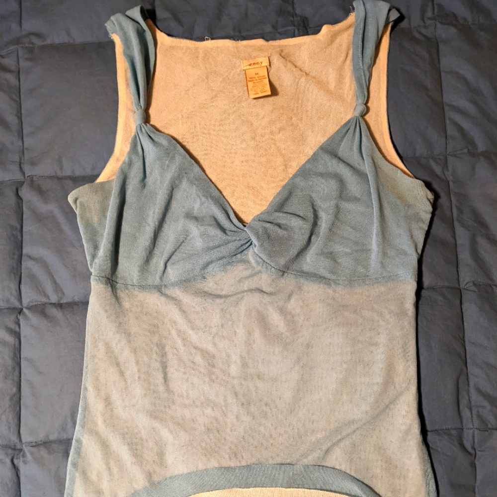 delicate mesh top